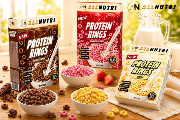 ALL Nutri Protein Rings high protein ontbijtgranen verschillende smaken