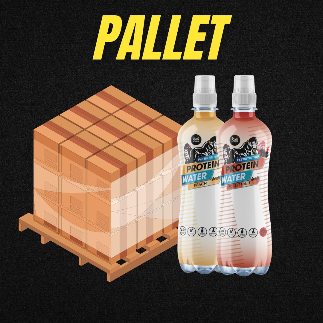 Pallet protein water