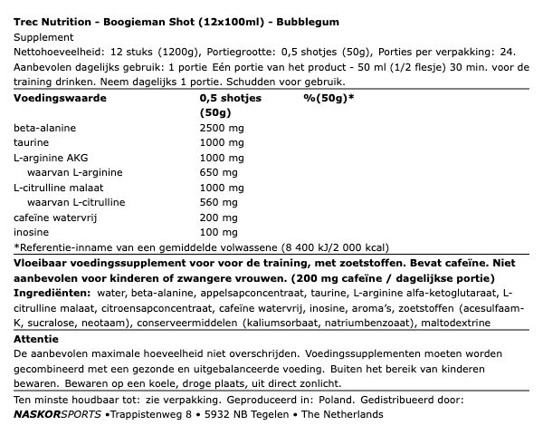 Trec Nutrition Boogieman shot