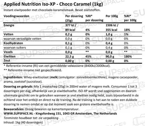 Applied Nutrition – ISO‑XP Whey Protein Isolate 1 kg