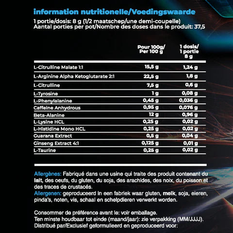 1+1 gratis pre workout double trouble