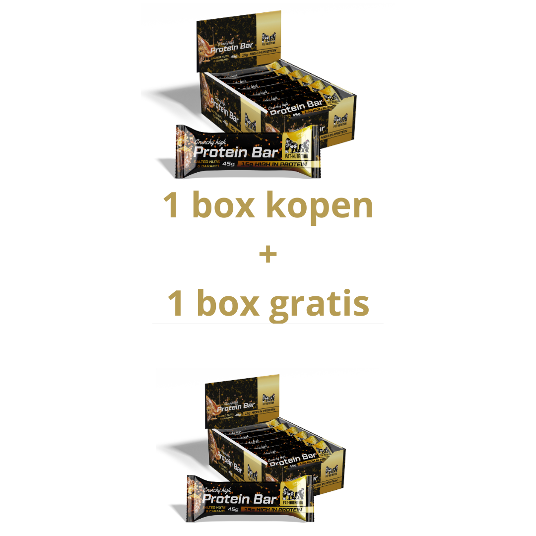 1+1 Salted Nuts & Caramel Protein Bar BOX