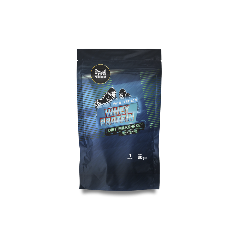 Exemples de sachets de shake protéiné