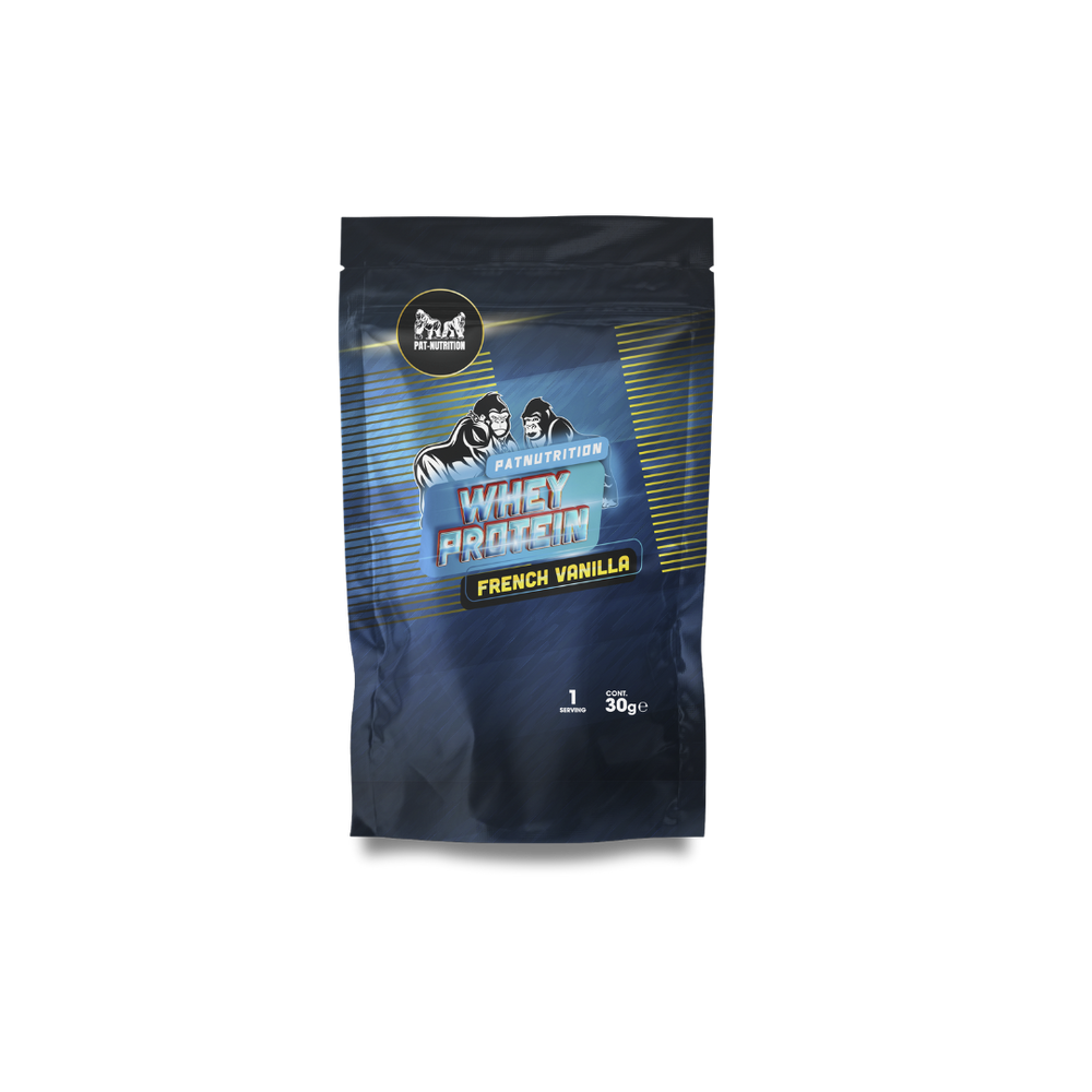 Exemples de sachets de shake protéiné