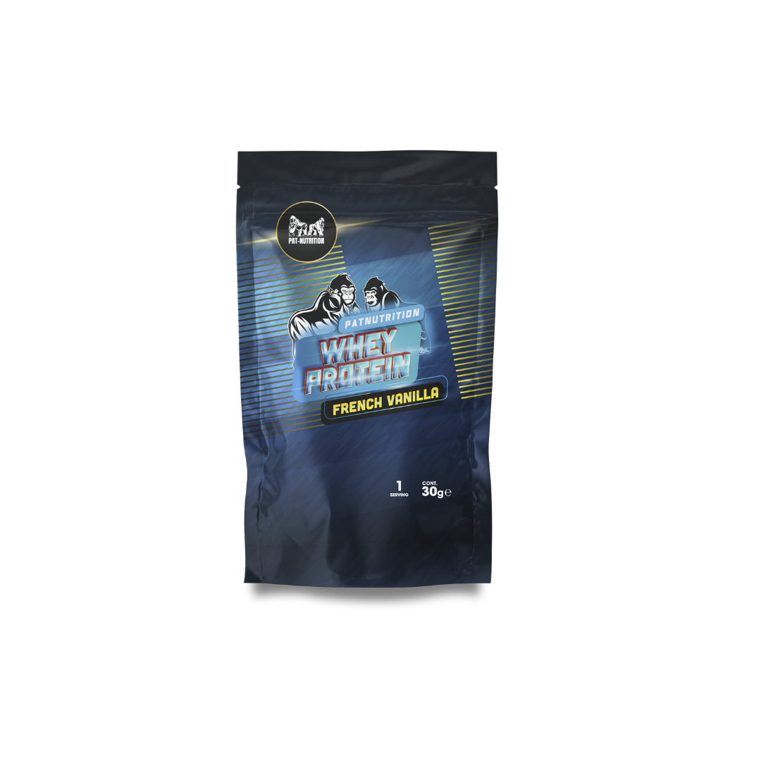 Exemples de sachets de shake protéiné