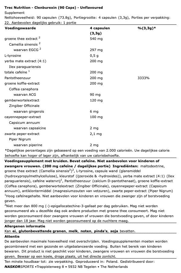 Trec Nutrition Clenburexin