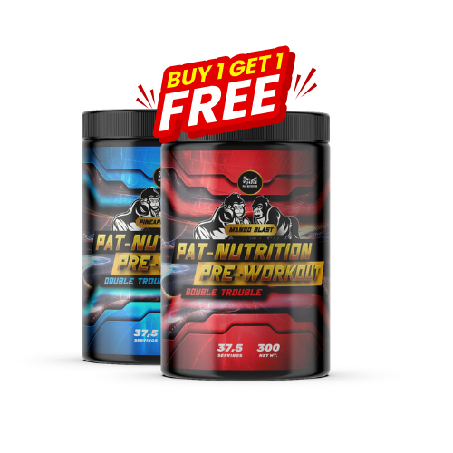 1+1 gratis pre workout double trouble