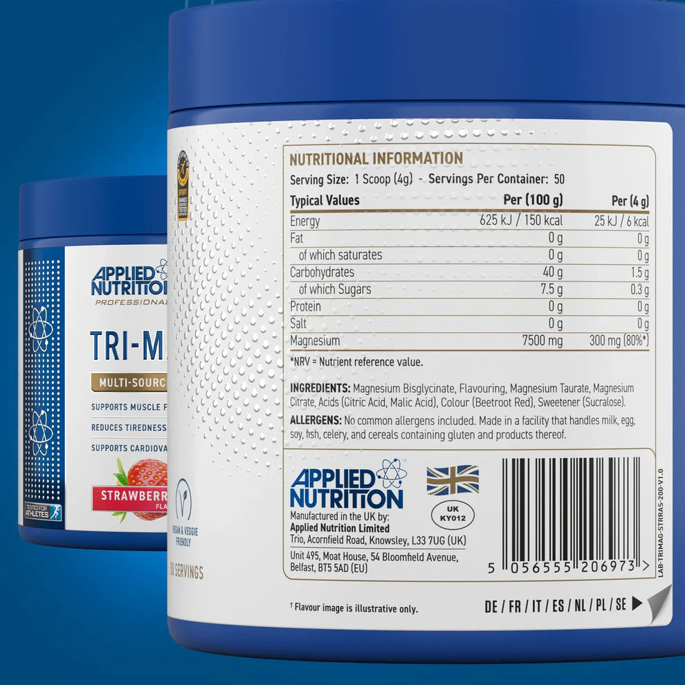 Applied Nutrition – Tri‑Magnesium Powder 200 g (50 porties)