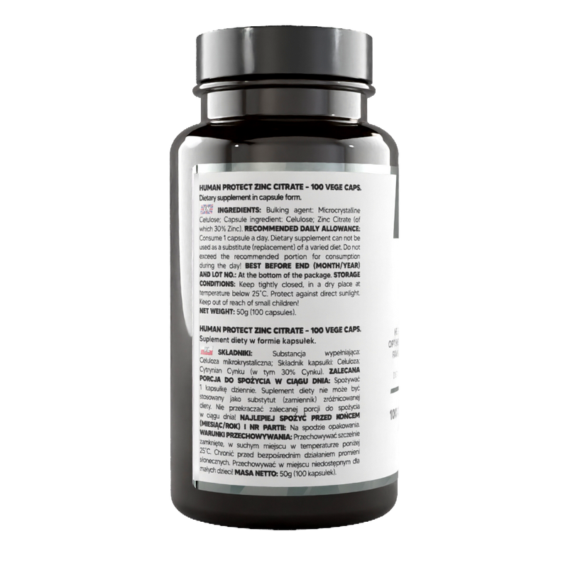 Human Protect Zinc Citrate 100 caps